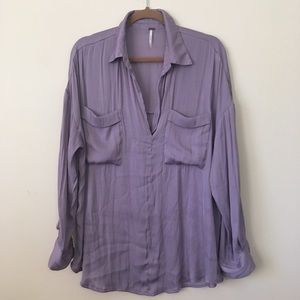 Free People Lavender tunic top